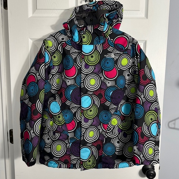 The North Face Hyvent Heatseeker coat, girls size XL (18), Spiral Light, puffer - Picture 1 of 16